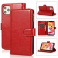 thumbnail image 1 of Allytech iPhone 11 Wallet Case, 9 Cards Holder Zipper Wallet Case for Women Men Shockproof Hand Strap Full Protective Flip Stand Case Cover for  Apple iPhone 11 6.1" -, 1 of 9