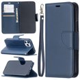 thumbnail image 1 of Allytech iPhone 12 Case, iPhone 12 Pro Case 6.1", PU Leather Slim Fit Magnetic Closure Hand Wrist Strap Shockproof Full Protection TPU Back Cover Shell Wallet Case for Apple iPhone 12, Blue, 1 of 6