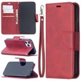 thumbnail image 1 of Allytech iPhone 12 Case, iPhone 12 Pro Case 6.1", PU Leather Slim Fit Magnetic Closure Hand Wrist Strap Shockproof Full Protection TPU Back Cover Shell Wallet Case for Apple iPhone 12, Red, 1 of 6
