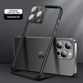 thumbnail image 1 of Allytech iPhone 12 Frame Case, Camera Lens Protector Frame Protective Bumerp Slim Fit Lightweight Corner Shock Resistant Phone Case for Apple iPhone 12 - Black, 1 of 7
