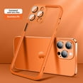 thumbnail image 1 of Allytech iPhone 12 Frame Case, Camera Lens Protector Frame Protective Bumerp Slim Fit Lightweight Corner Shock Resistant Phone Case for Apple iPhone 12 - Orange, 1 of 7