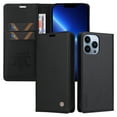 thumbnail image 1 of Allytech For iPhone 12 Pro/12 6.1 inch Case,Full Body Protection Business Solid Color PU Leather&Soft TPU Magnetic Closure Flip Wallet Card Slots Holder Shockproof Cover.Black, 1 of 10
