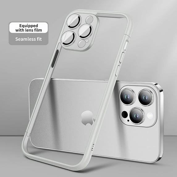 Allytech iPhone 12 Pro Frame Case, Camera Lens Protector Frame Protective Bumerp Slim Fit Lightweight Corner Shock Resistant Phone Case for Apple iPhone 12 Pro - White