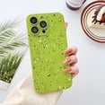 thumbnail image 1 of Allytech iPhone 12 Pro Mangetic Case Cover, [Compatible with Magsafe] Slim Fit Shell Fleck Design Stylish Shock Resistant Protective Phone Case for Apple iPhone 12 Pro - Green, 1 of 7