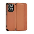 thumbnail image 1 of Allytech For iPhone 12 Pro Max 6.7 inch Card Slot Case,Luxury Magnetic PU Leather and Soft TPU Shockproof with Support Wireless Charging Cover.For iPhone 12 Pro Max,Brown, 1 of 1