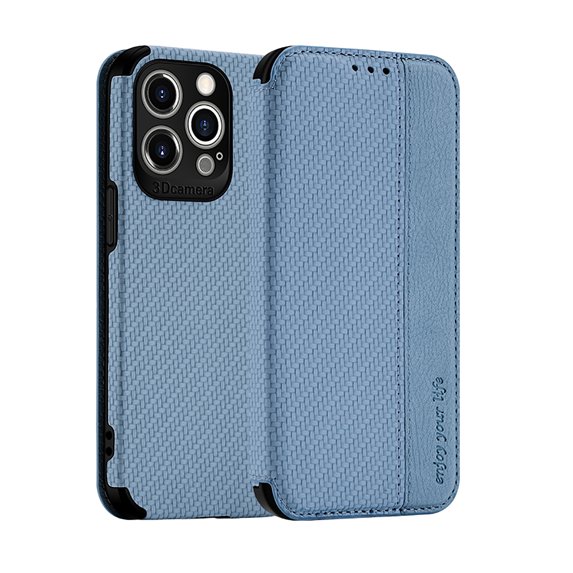 Allytech For iPhone 12 Pro Max 6.7 inch Card Slot Case,Luxury Magnetic PU Leather and Soft TPU Shockproof with Support Wireless Charging Cover.For iPhone 12 Pro Max,Blue