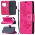 thumbnail image 1 of Allytech iPhone 12 Pro Max Case 6.7", Folio Flip PU Leather Slim Fit Kickstand Cover with Credit Cards Holder Hand Wrist Strap Wallet Case Cover for Apple iPhone 12 Pro Max, Red, 1 of 1