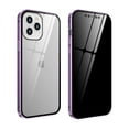 thumbnail image 1 of Allytech iPhone 12 Pro Max Case Anti-peeping, Build-in Tempered Glass Screen Protector Privacy Magnetic Absorption Full Protection Cover Case for iPhone 12 Pro Max 6.7-inch, Purple, 1 of 10