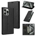 thumbnail image 1 of Allytech iPhone 12 Pro Max Wallet Case, Premium PU Leather RFID Blocking Cards Holder Flip Cover Stand Shockproof Anti-Scratch Phone Case for Apple iPhone 12 Pro Max - Black, 1 of 6