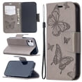 thumbnail image 1 of Allytech iPhone 12 mini Case, Folio Flip PU Leather Slim Fit Kickstand Cover with Credit Cards Holder Hand Wrist Strap Wallet Case Cover for Apple iPhone 12 Mini 5.4", Gray, 1 of 6