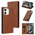 thumbnail image 1 of Allytech iPhone 12 mini Wallet Case, Premium PU Leather RFID Blocking Cards Holder Flip Cover Stand Shockproof Anti-Scratch Phone Case for Apple iPhone 12 mini - Brown, 1 of 6