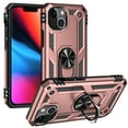 thumbnail image 1 of Allytech iPhone 13 Case, iPhone 13 Case with Kickstand, Military Grade Protection Shockproof 360 Degree Stand Ring Holder Magnetic Car Mount Case Cover for Apple iPhone 13, Rosegold, 1 of 6