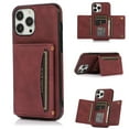 thumbnail image 1 of Allytech for iPhone 13 Case with Double Magnetic Clasp, Wallet PU Leather Cover Hands-Free Kickstand Back Card Slots/Cash Holder Flip Scratch Free Case for iPhone 13 6.1" 2021[5G], Winered, 1 of 6