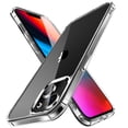 thumbnail image 1 of Allytech iPhone 13 Clear Case, iPhone 13 Cover, Crystal Clear Ultra Slim Fit Soft TPU Anti-Scratch Bumper Shockproof Anti-Yellow Phone Case for Apple iPhone 13 - Clear, 1 of 10