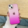 thumbnail image 1 of Allytech for iPhone 13 Pro 6.1 Inch Gradient Clear Case, Glitter Powder Colorful Back Colorless Frame Plating Camera Frame Scratchproof Shockproof Case, Purple Pink, 1 of 8