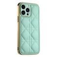 thumbnail image 1 of Allytech for iPhone 13 Pro 6.1 Inch High Quality PU Leather Case, Electroplated Frame Soft TPU Air Cushion Backpanel Shockproof and Scratchproof Case Cover for iPhone 13 Pro, Lightgreen, 1 of 6