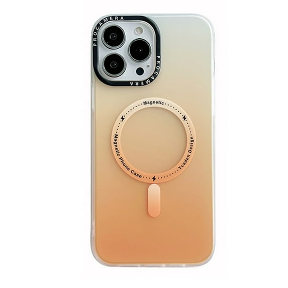 Allytech iPhone 13 Pro Case, Compatible with Magsafe Wireless Charging Color Gradient Design Slim Anti-scratch Shockproof Shell Cover for Apple iPhone 13 Pro 6.1" - Orange