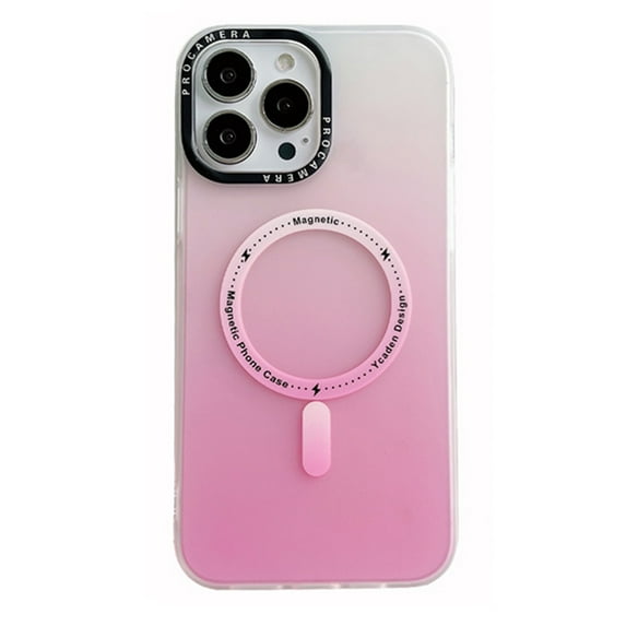 Allytech iPhone 13 Pro Case, Compatible with Magsafe Wireless Charging Color Gradient Design Slim Anti-scratch Shockproof Shell Cover for Apple iPhone 13 Pro 6.1" - Pink