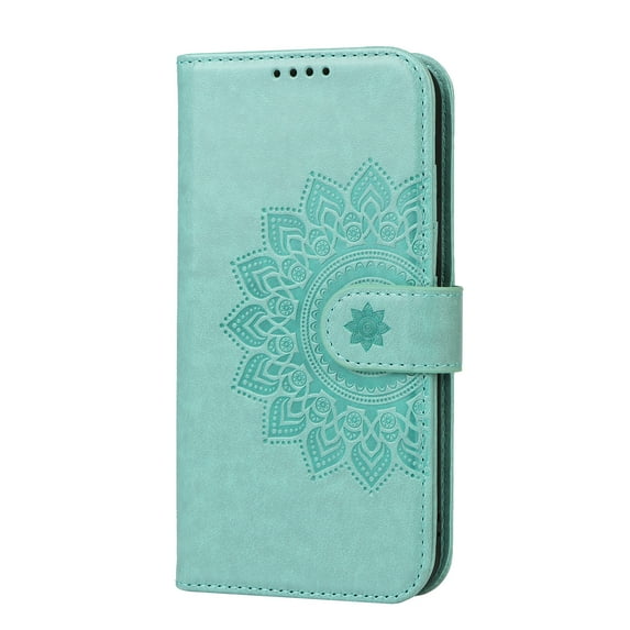 Allytech For iPhone 13 Pro Max 6.7 inch 360 Protection Case,Luxury PU Leather Flip Wallet Stand Shockproof Magnetic Cover with Wrist Strap.For iPhone 13 Pro Max,Green