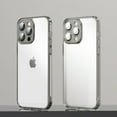 thumbnail image 1 of Allytech for iPhone 13 Pro Max 6.7 inch Clear Back Case,Stylish Camera Lens Protector Flexible Soft TPU and Frosted PC Anti-Yellowing Shockproof Slim Fit Phone Cover.For iPhone 13 Pro Max,Black, 1 of 9