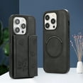thumbnail image 1 of Allytech iPhone 13 Pro Max Case with Detachable Magnetic Cards Holder, 2 In 1 Wallet Case Stylish Stand Compatible with Magsafe Shockproof Wallet Mangetic Cover for Apple iPhone 13 Pro Max - Black, 1 of 7