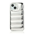 thumbnail image 1 of Allytech iPhone 13 Pro Max Case, Luxury Glossy Down  Jacket Design Heavy Duty Shockproof Anti-Scratch Bumper Lightweight Phone Case for Apple iPhone 13 Pro Max - Silver, 1 of 5
