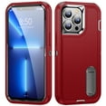 thumbnail image 1 of Allytech iPhone 13 Pro Max Case with Stand, Military Grade Shockproof Heavy Duty Protection Hybrid Rugged Bumper Kickstand Scratch Resistant Case Cover for Apple iPhone 13 Pro Max 6.7-inch, Red, 1 of 8