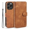 thumbnail image 1 of Allytech iPhone 13 Pro Max Wallet Case with Card Holder, Premium PU Leather Magnetic Closure Stand TPU Back Shockproof Shell Case with Detachable Hand Strap for iPhone 13 Pro Max 6.7-inch 2021, Brown, 1 of 4