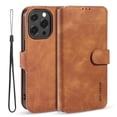 thumbnail image 1 of Allytech iPhone 13 Pro Wallet Case with Card Holder, Premium PU Leather Magnetic Closure Stand TPU Back Shockproof Shell Case with Detachable Hand Strap for iPhone 13 Pro 6.1-inch 2021, Brown, 1 of 4