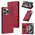 thumbnail image 1 of Allytech iPhone 13 Pro Wallet Case, Premium PU Leather RFID Blocking Cards Holder Flip Cover Stand Shockproof Anti-Scratch Phone Case for Apple iPhone 13 Pro - Red, 1 of 6