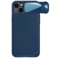 thumbnail image 1 of Allytech iPhone 14 Case with Slide Camera Cover, Full Protective Military Drop Proof Anti-scratch Business Type Leather TPU Hybrid Back Cover Case for Apple iPhone 14 - Blue, 1 of 9