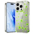 thumbnail image 1 of Allytech iPhone 14 Plus Case Clear, Colorful Floral Trendy Transparent Back Cover for Girls Women Shockproof Bumper Slim Fit Phone Case for Apple iPhone 14 Plus - Clovers, 1 of 5