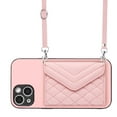 thumbnail image 1 of Allytech iPhone 14 Plus Case Wallet with Shoulder Strap, Luxury Back Cover for Girls Women PU Leather Shockproof Cards Holder Stand Magnetic Closure Phone Case for Apple iPhone 14 Plus,Pink, 1 of 9