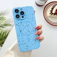 thumbnail image 1 of Allytech iPhone 14 Plus Mangetic Case Cover, [Compatible with Magsafe] Slim Fit Shell Fleck Design Stylish Shock Resistant Protective Phone Case for Apple iPhone 14 Plus - Blue, 1 of 7