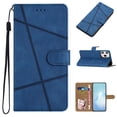 thumbnail image 1 of Allytech for iPhone 14 Pro 5G 2022 Case, Premium Durable PU Leather Shockproof Magnetic Closure Hand Strap Wallet Stand Case with Card Slots for iPhone 14 Pro 6.1" 2022, Blue, 1 of 12