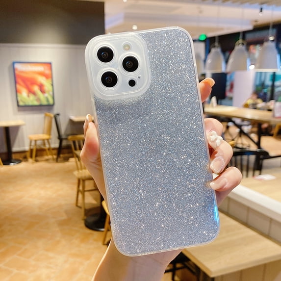 Allytech iPhone 14 Pro Max Case, Bling Glitter Sparkle Case for iPhone 14 Pro Max, PC Protective Anti-scratch Shockproof Case Cove for Apple iPhone 14 Pro Max 6.7"-Clear