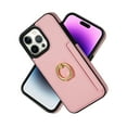 thumbnail image 1 of Allytech iPhone 14 Pro Max Case Cover Wallet, Ring Holder Stand Shockproof Anti-Scratch Drop Protection Slim Fit Card Holder Wallet Case for Apple iPhone 14 Pro Max 6.7" - Pink, 1 of 5
