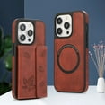 thumbnail image 1 of Allytech iPhone 14 Pro Max Case with Detachable Magnetic Cards Holder, 2 In 1 Wallet Case Stylish Stand Compatible with Magsafe Shockproof Wallet Mangetic Cover for Apple iPhone 14 Pro Max - Winered, 1 of 7