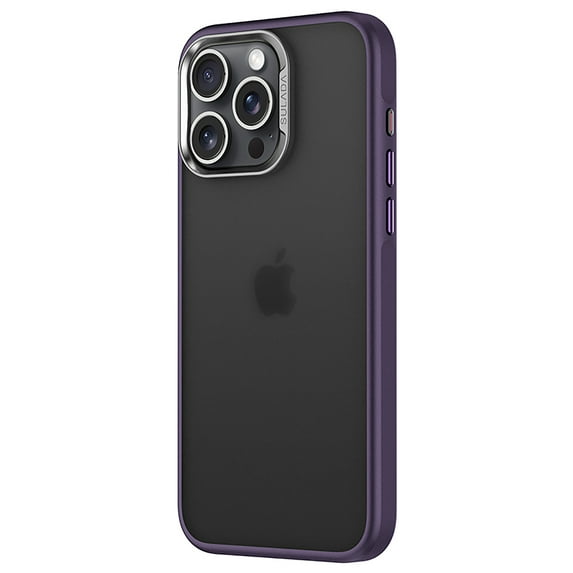 Allytech for iPhone 14 Pro Max Case, Military Grade Shockproof MIL-Grade Drop Tested Translucent Matte Back Anti-Scratch Phone Case for Apple iPhone 14 Pro Max - Purple