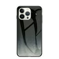 thumbnail image 1 of Allytech iPhone 14 Pro Max Case, Slim Fit Anti-Scratch Tempered Glass Back Cover Drop Protective Shockproof TPU Case for Apple iPhone 14 Pro Max 6.7" - Black Galaxy, 1 of 7