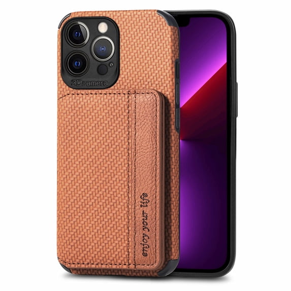 Allytech iPhone 14 Pro Max Wallet Case, RFID Blocking PU Leather Cards Slots Flip Stand Shockproof Anti-scratch Wallet Case Cover for Apple iPhone 14 Pro Max 6.7" 5G -Brown