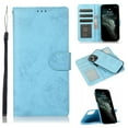 thumbnail image 1 of Allytech for iPhone 14 Wallet Case with Card Holder, 2 in 1 Detachable Wallet PU Leather Magnetic Clasp Wrist Strap Stand Flip Protective Case for iPhone 14 5G 2022, Lightblue, 1 of 7