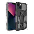 thumbnail image 1 of Allytech iPhone 15 Case Cover, Military Grade Protection Back Cover with Bracket Clamp Shockproof Bumper Kickstand Anti-Scratch Phone Cases for Apple iPhone 15 - Gray, 1 of 9