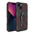 thumbnail image 1 of Allytech iPhone 15 Case Cover, Military Grade Protection Back Cover with Bracket Clamp Shockproof Bumper Kickstand Anti-Scratch Phone Cases for Apple iPhone 15 - Brown, 1 of 1