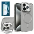 thumbnail image 1 of Allytech iPhone 15 Plus Case with Screen Protector, Magsafe Compatible Shockproof Rugged Kickstand Protective Anti-Scratch Luxury Phone Case Cover for Apple iPhone 15 Plus, Gray, 1 of 1