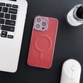 thumbnail image 1 of Allytech iPhone 15 Pro Case Mangnetic, Timeless Back Cover for Women Men [Compatible with Magsafe] Ultra Slim Fit Shockproof Anti-Scratch Bumper Phone Case for Apple iPhone 15 Pro, Red, 1 of 1