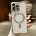 thumbnail image 1 of Allytech for iPhone 15 Pro Clear Magnetic Case, Ultra Slim Lightweight Plating Case[Support Wirelesss Charging], Soft TPU Transparent Shockproof Anti-Scratch Case for iPhone 15 Pro, Gray, 1 of 8