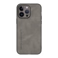 thumbnail image 1 of Allytech for iPhone 15 Pro Max Case Cover, PU Leather TPU Back Cover Slim Fit Shell Anti-Scratch Bumper Shockproof Phone Case Cover for Apple iPhone 15 Pro Max 6.7" - Gray, 1 of 6
