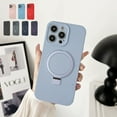 thumbnail image 1 of Allytech for iPhone 15 Pro Max Case Ring Stand, Liquid Silicone Compatible with Magsafe Wireless Charging Support Anti-Scratch Bumper Shockproof Phone Case for Apple iPhone 15 Pro Max - Blue, 1 of 8