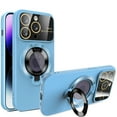 thumbnail image 1 of Allytech iPhone 15 Pro Max Mangetic Case, Compatible with Magsafe Kickstand Camera Lens Protective Shockproof Bumper Rugged Hybrid Phone Case for Apple iPhone 15 Pro Max - Skyblue, 1 of 7